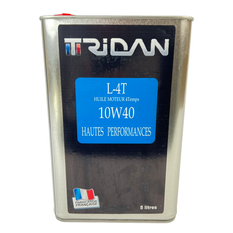 Huile moteur Tridan L-4T 10W40 - 5L hautes performances Huile moteur Tridan L-4T 10W40 - 5L hautes performances